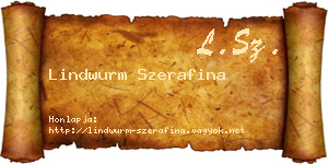 Lindwurm Szerafina névjegykártya